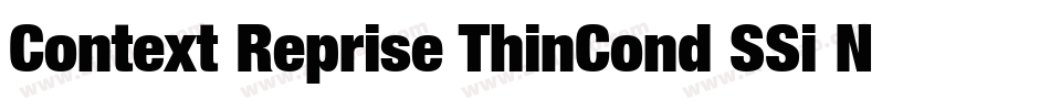 Context Reprise ThinCond SSi Normal字体转换